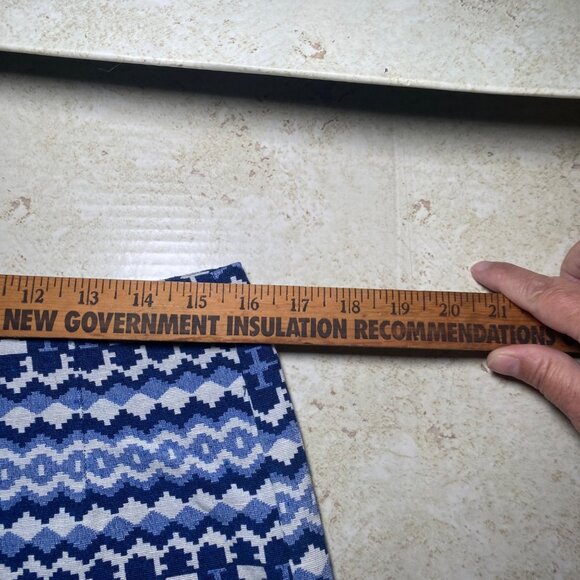 Forever 21 Womens Geometric Pattern Blue White Woven Short Shorts Casual Beach - Picture 5 of 8